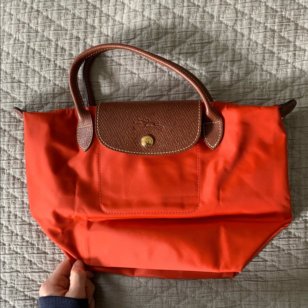 Like new Longchamp small Le Pilage Top Handle tote